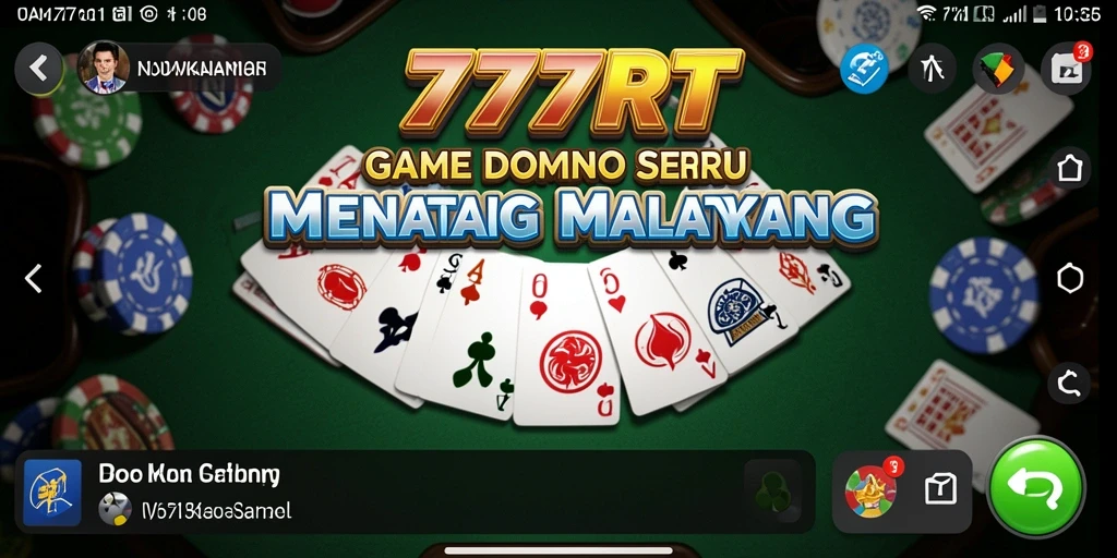 Gameplay seru dari 777RT saat bermain Domino bersama teman.