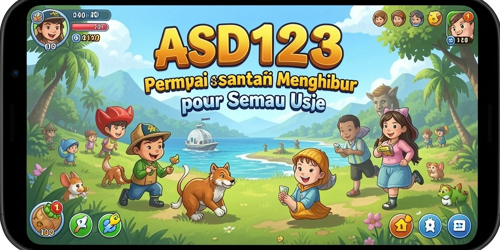 Menampilkan gameplay dinamis dan penuh warna dari ASD123.