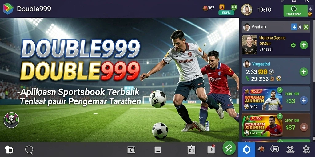 Screenshot DOUBLE999 menampilkan tampilan antarmuka aplikasi yang menarik.