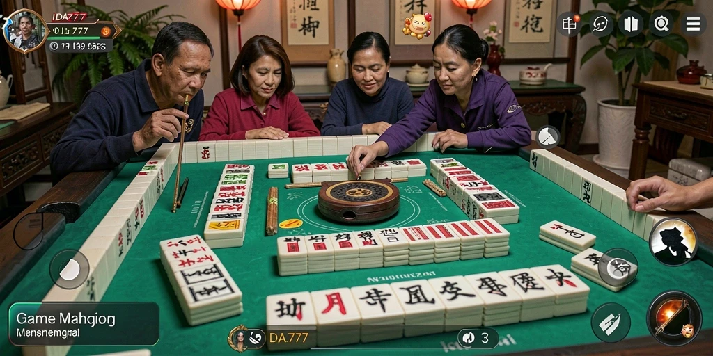 Tampilan gameplay seru dan menarik di IDA777 Mahjong