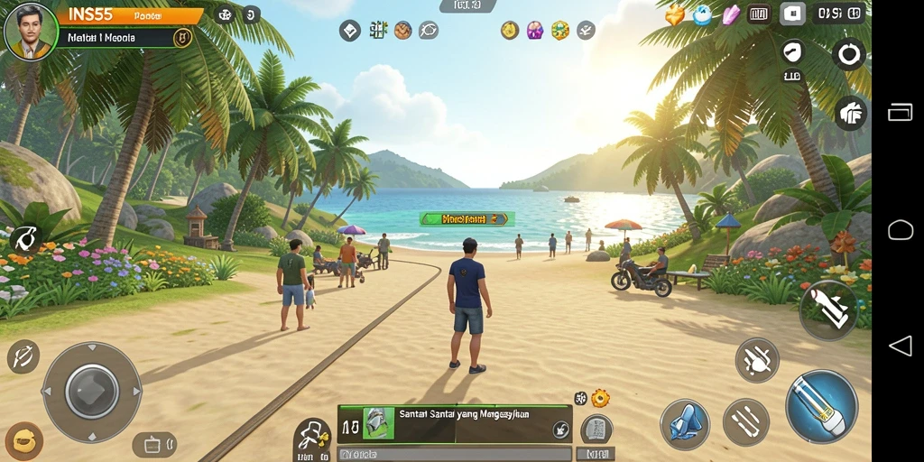 Tampilan gameplay yang seru dan menyenangkan dari INS55.