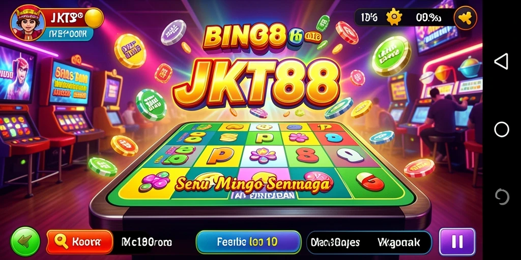 Screenshot gameplay JKT88 yang menampilkan keseruan bermain Bingo.