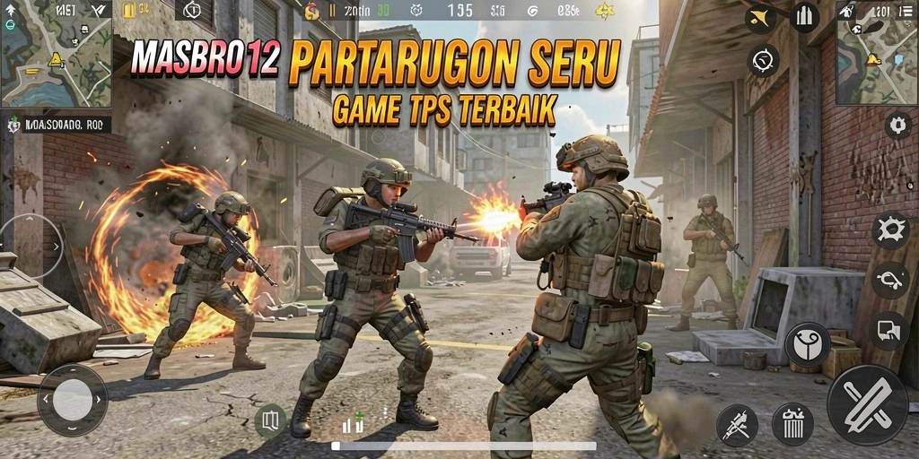 Gameplay seru MASBRO12 menampilkan aksi tempur yang mendebarkan.