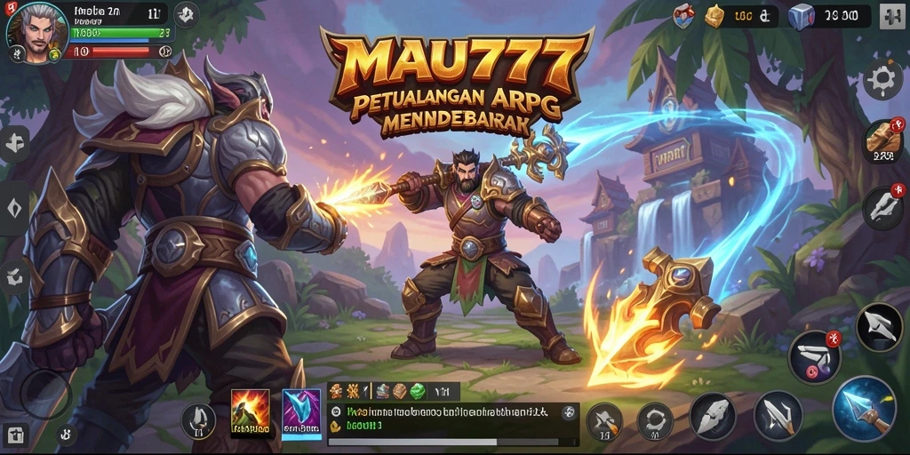 Tampilan gameplay MAU777 dengan pertarungan seru dan grafis memukau.