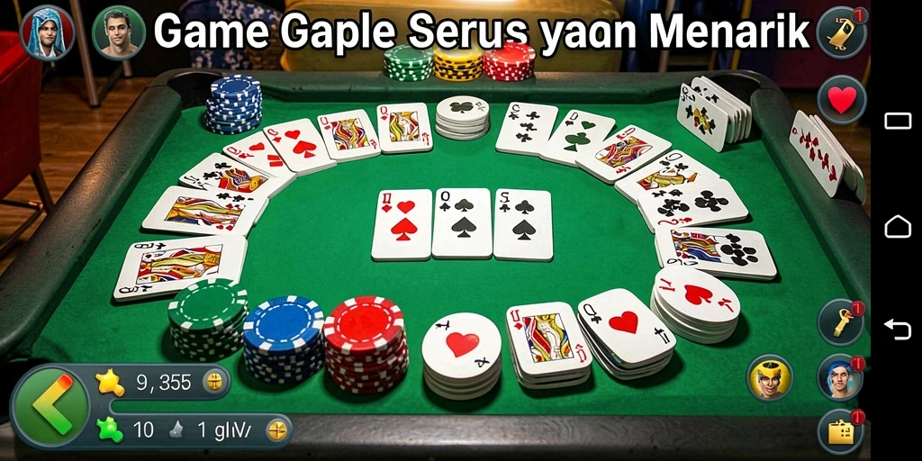 Tampilan gameplay seru dalam game Gaple MPO555.