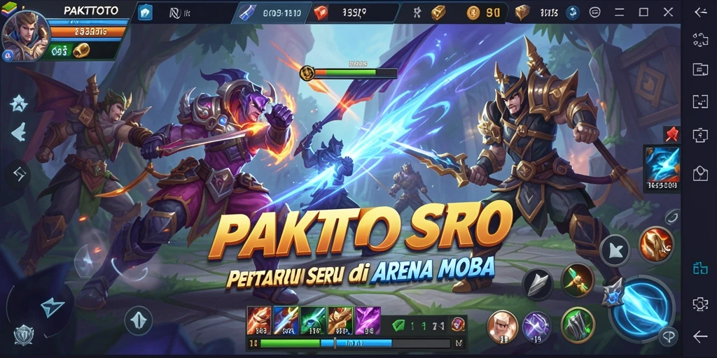 Gameplay seru PAKTOTO di arena MOBA.