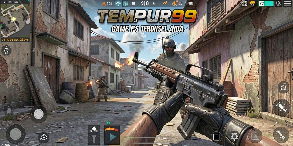Screenshot dari gameplay TEMPUR99 yang penuh aksi dan ketegangan.