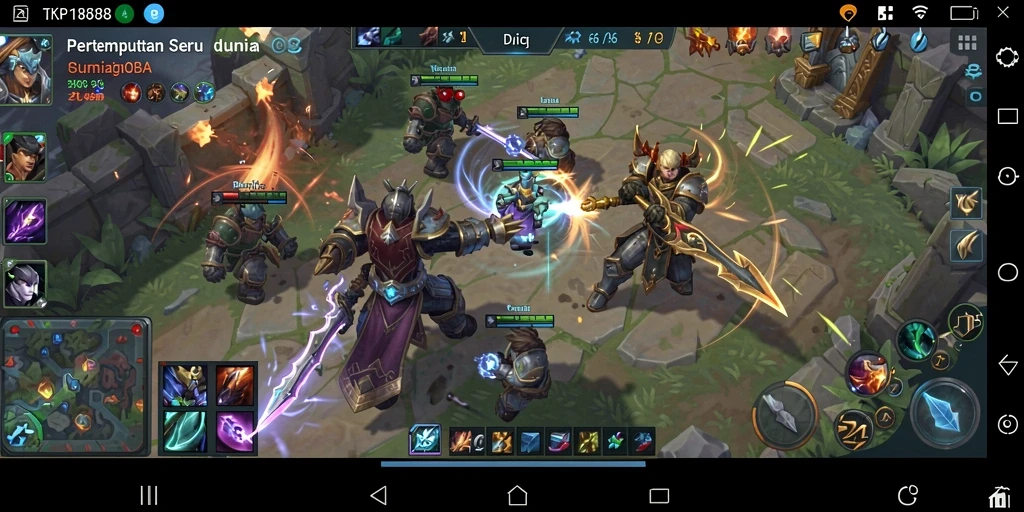 Tampilan aksi intens dari gameplay TKP188 yang menegangkan.