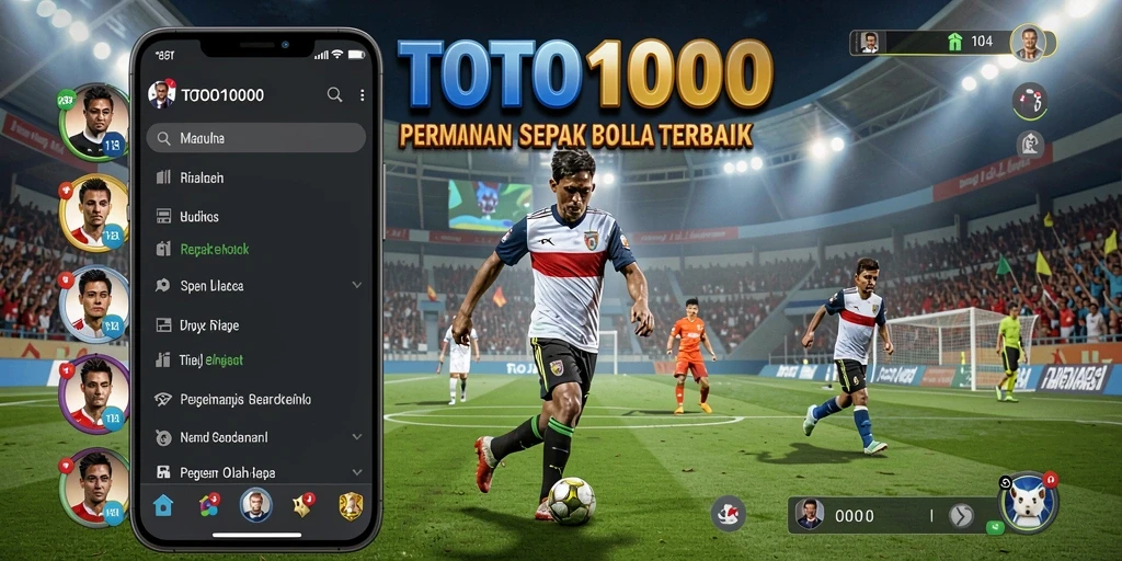 Tampilan gameplay menarik dari TOTO1000 yang penuh aksi di lapangan.