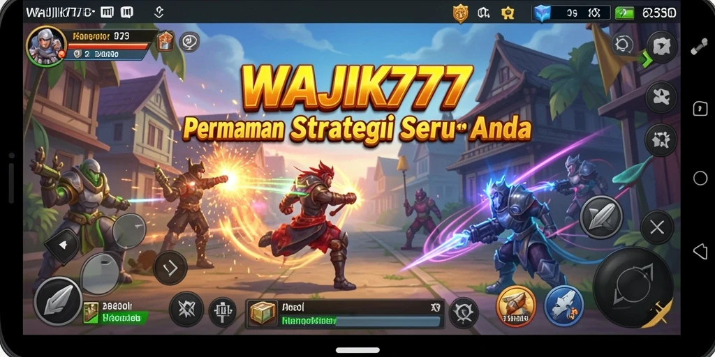 Tampilan menegangkan dari pertempuran strategi WAJIK777.